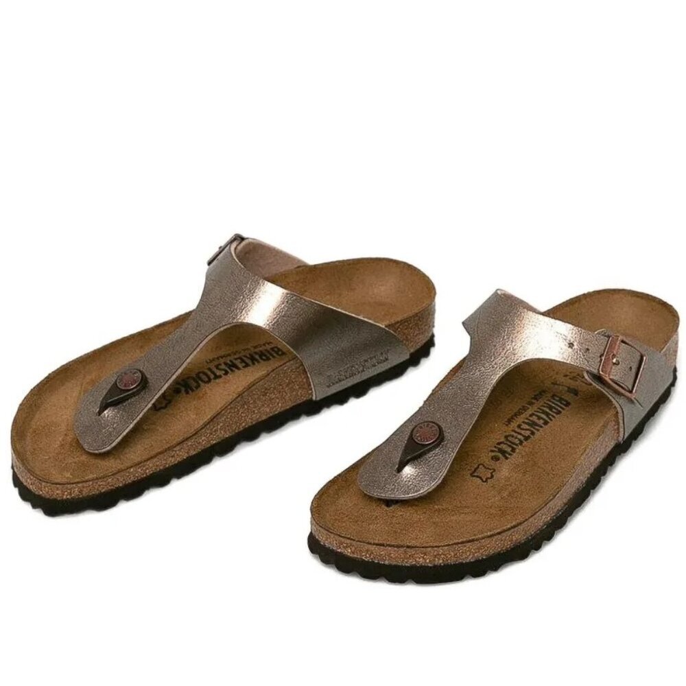 Metallic Bronze Gizeh Birkenstock